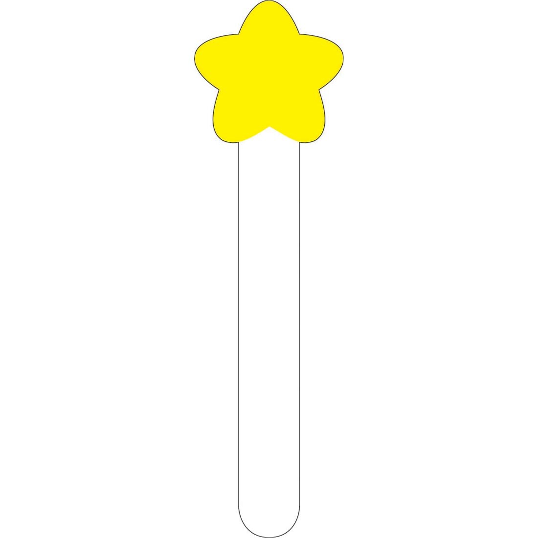 Stick with Star Shape on Top