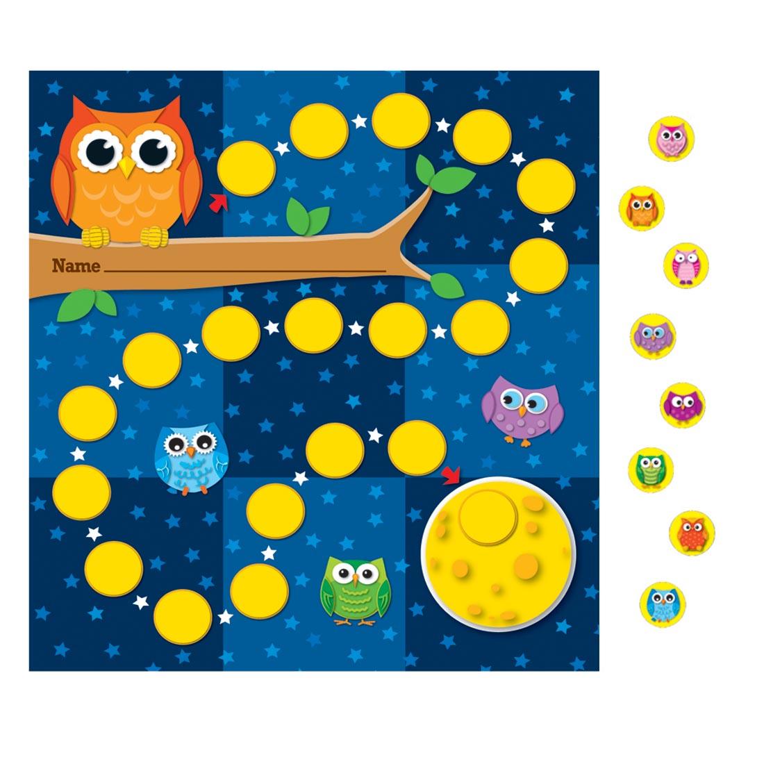 Owls Incentive Chart with Owl Stickers