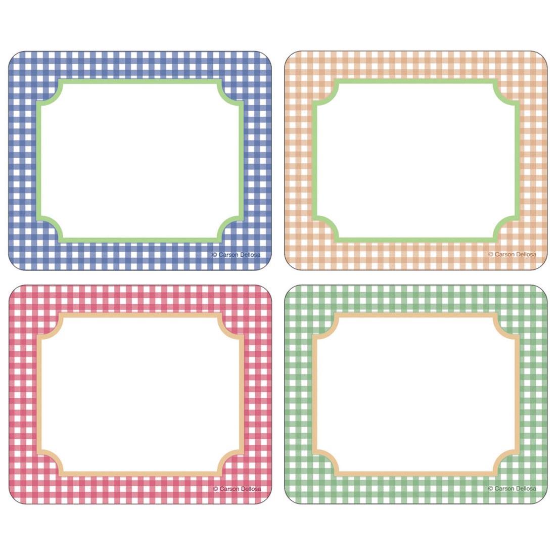 4 Name Tags from the Farmers Market collection By Carson Dellosa