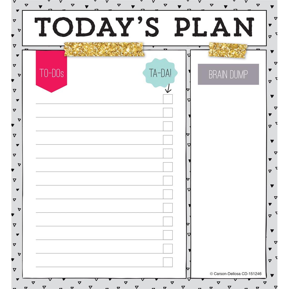 Today's Plan Notepad by Carson Dellosa