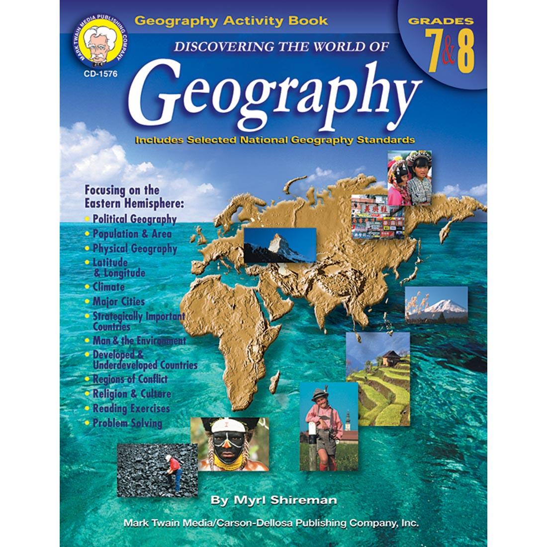 Discovering the World of Geography Book by Carson Dellosa Grades 7-8
