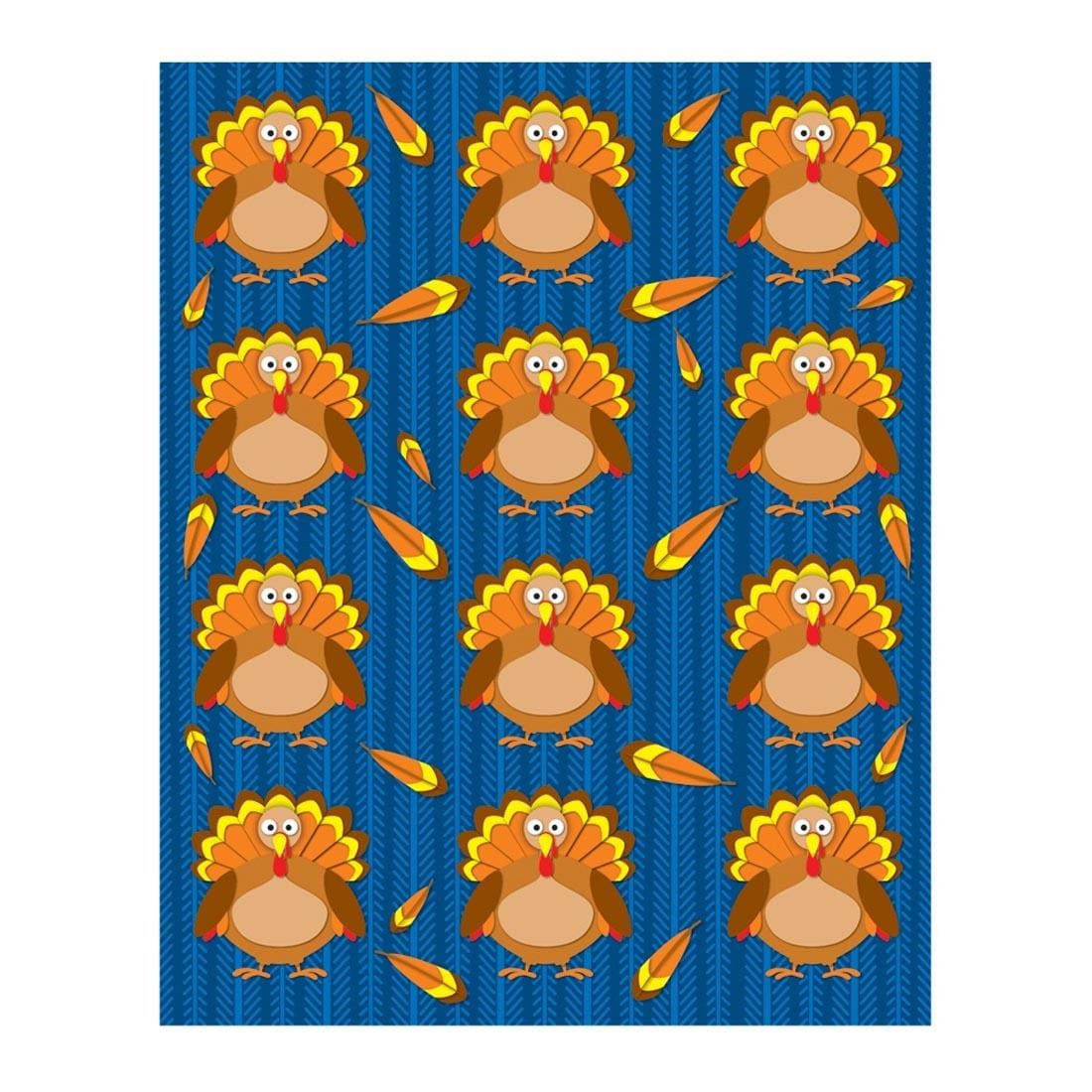 Turkeys Shape Stickers by Carson Dellosa