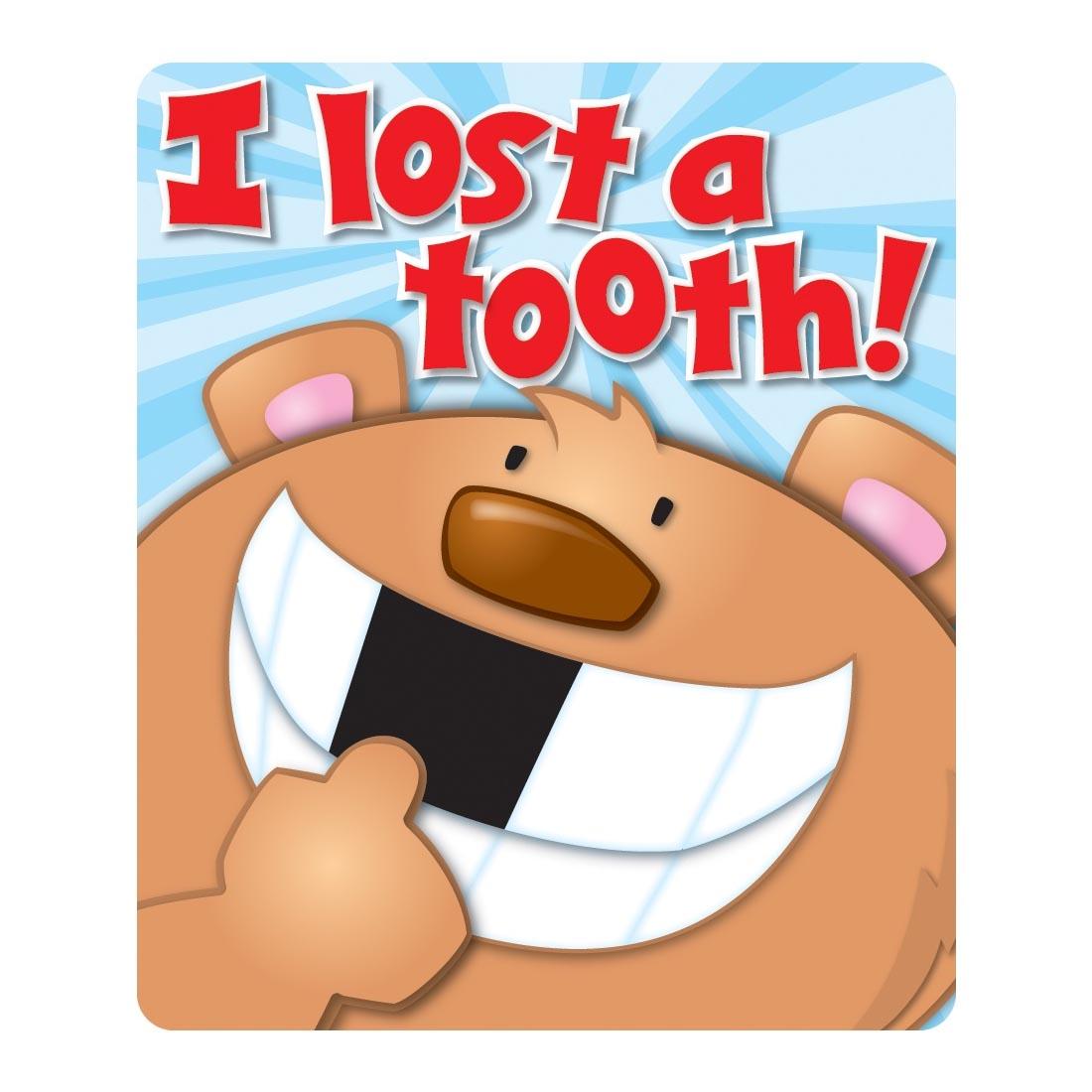 I Lost A Tooth Braggin' Badge by Carson Dellosa
