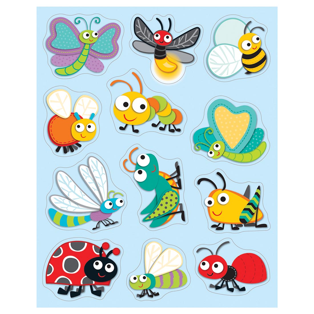 Buggy For Bugs Shape Stickers by Carson Dellosa