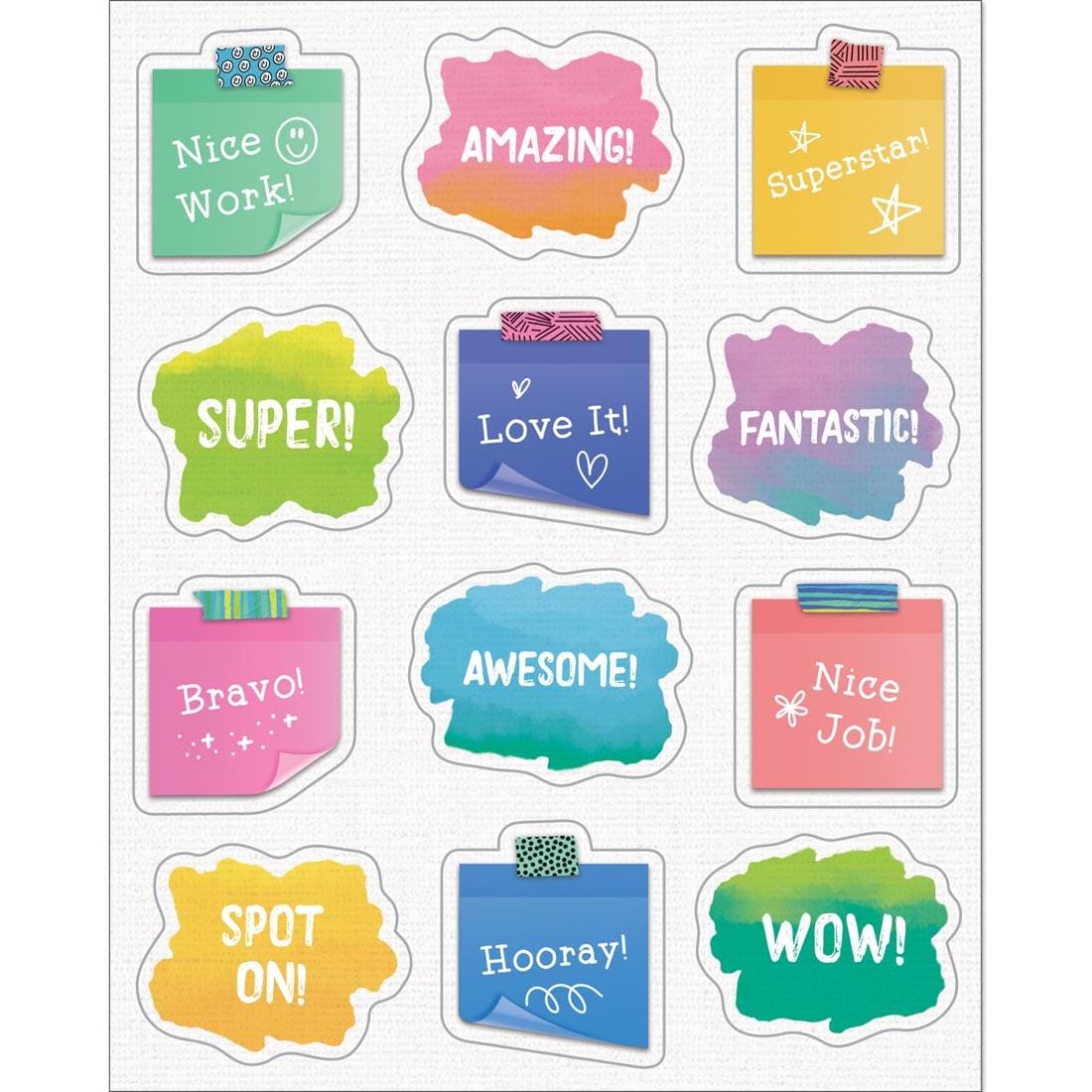 Doodle Motivational Shape Stickers from the Creatively Inspired Collection By Carson Dellosa