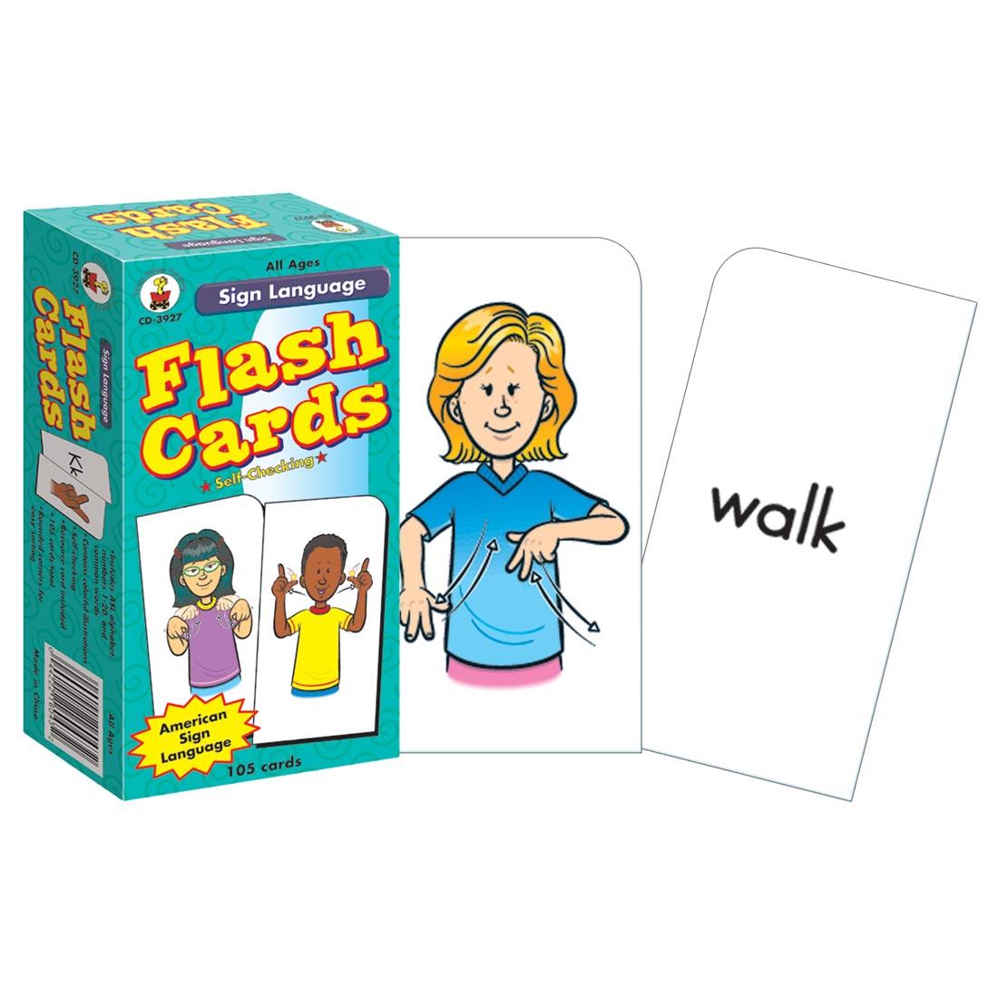 Sign Language Flash Cards by Carson Dellosa