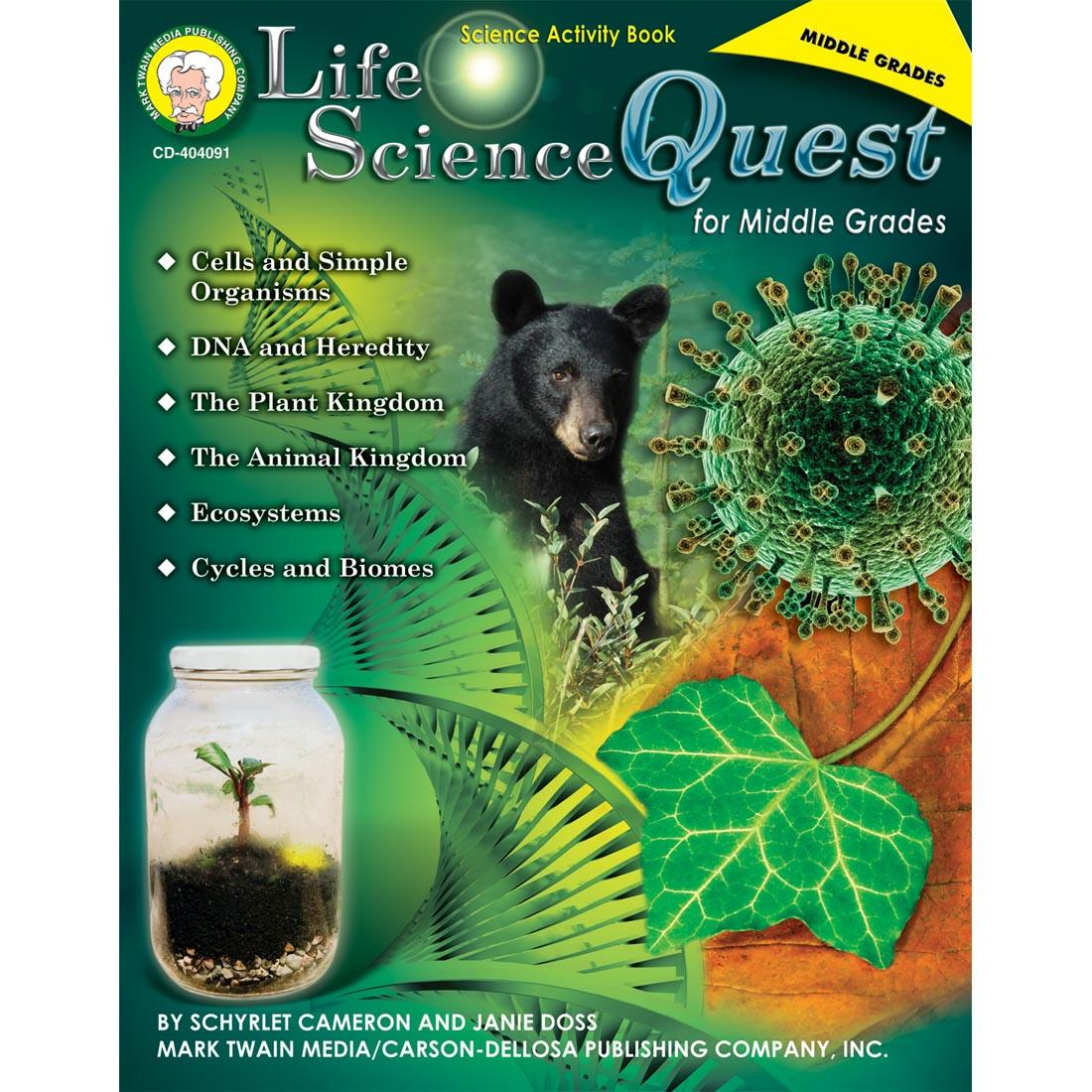 Life Science Quest Book for Middle Grades by Carson Dellosa