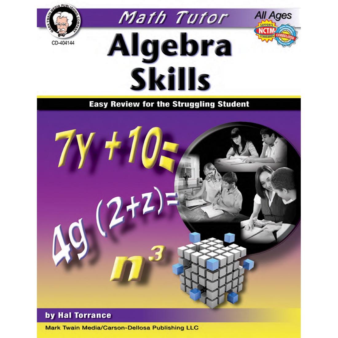 Math Tutor Algebra Skills Book by Carson Dellosa