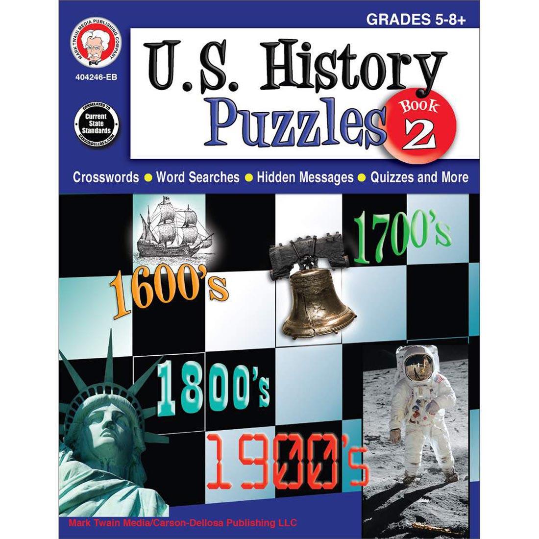 US History Puzzles by Carson Dellosa Book 2