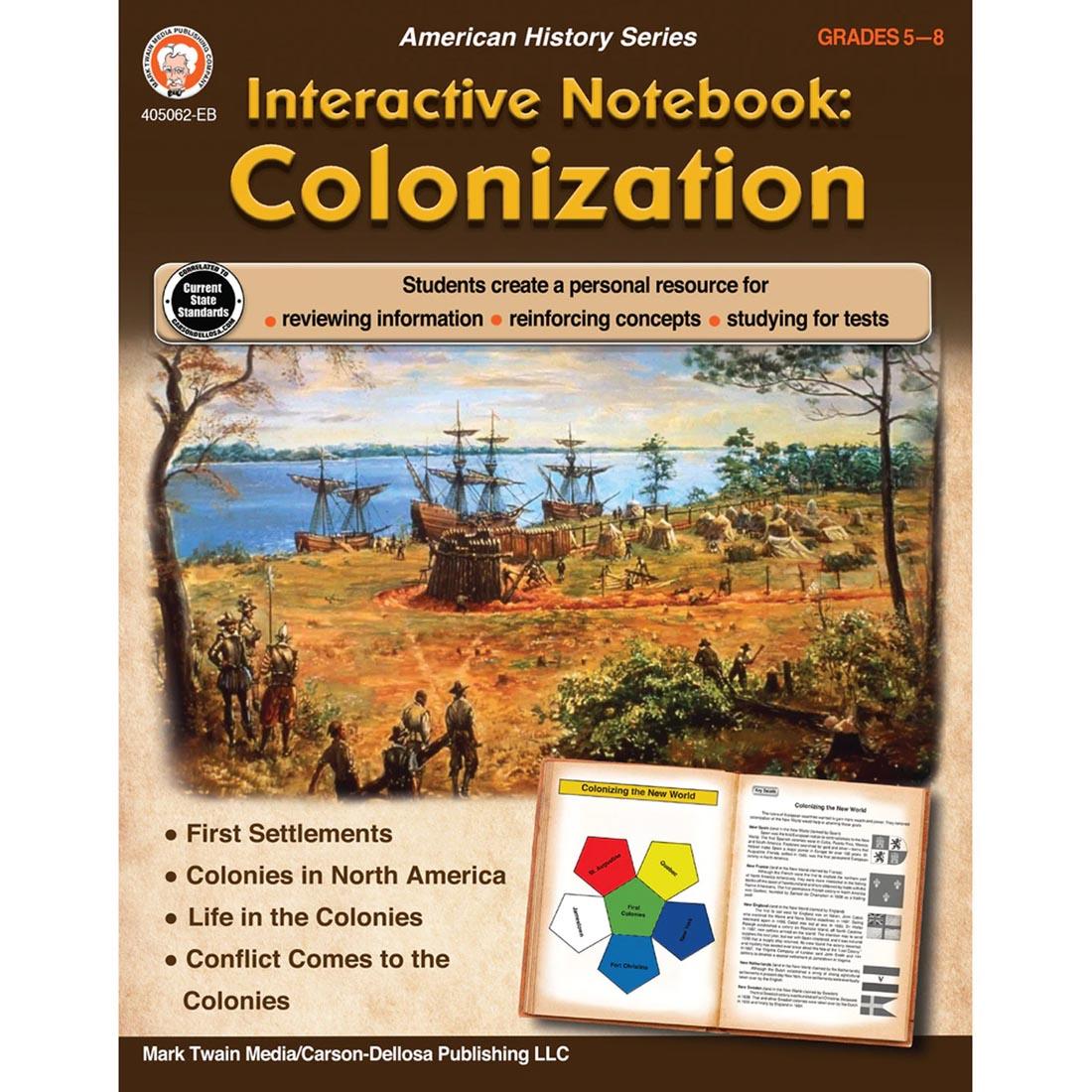 Colonization Interactive Notebook Grades 5-8 by Mark Twain Media