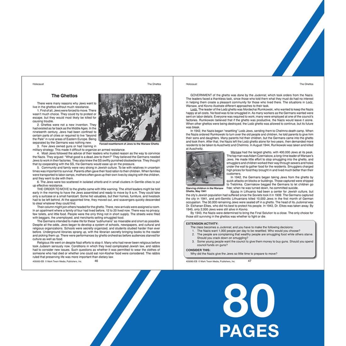 Sample Pages from Holocaust Workbook