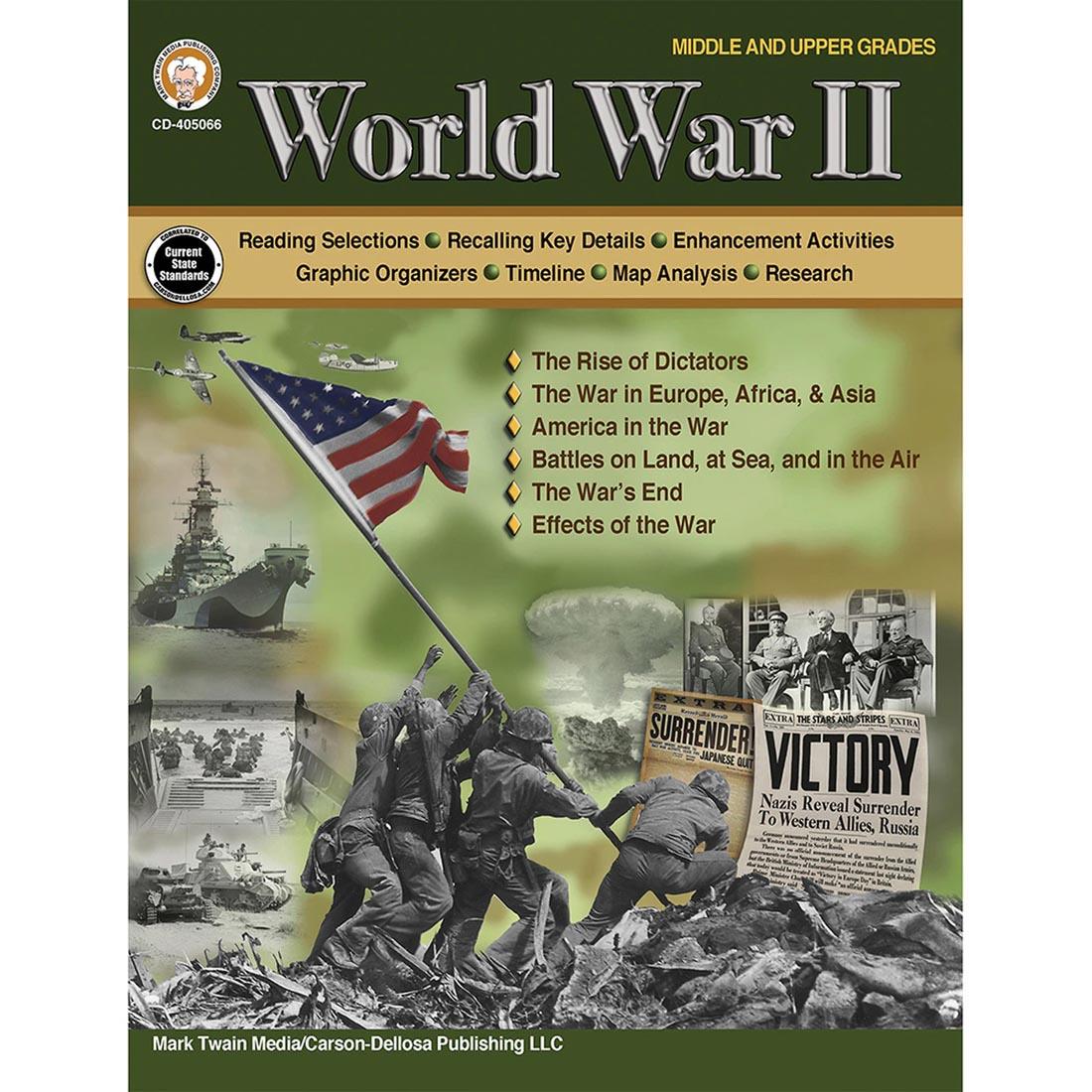 World War II Workbook Grades 6-12 By Carson Dellosa