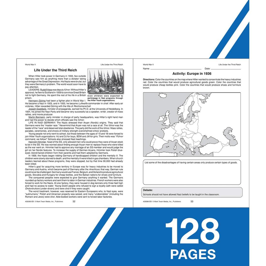 Sample Pages from World War II Workbook