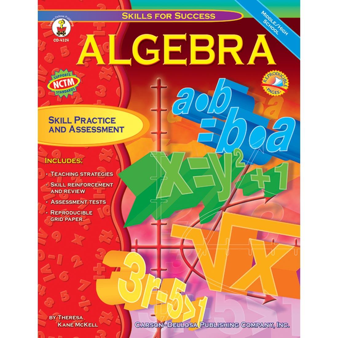 Algebra Skills For Success Book by Carson Dellosa