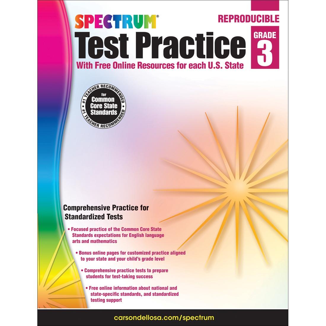 Spectrum Test Practice by Carson Dellosa Grade 3