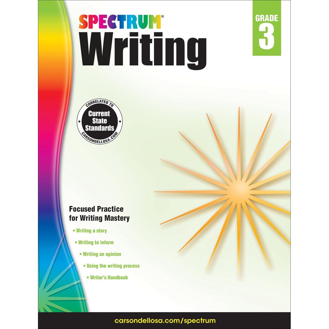 Spectrum Writing Book by Carson Dellosa Grade 3