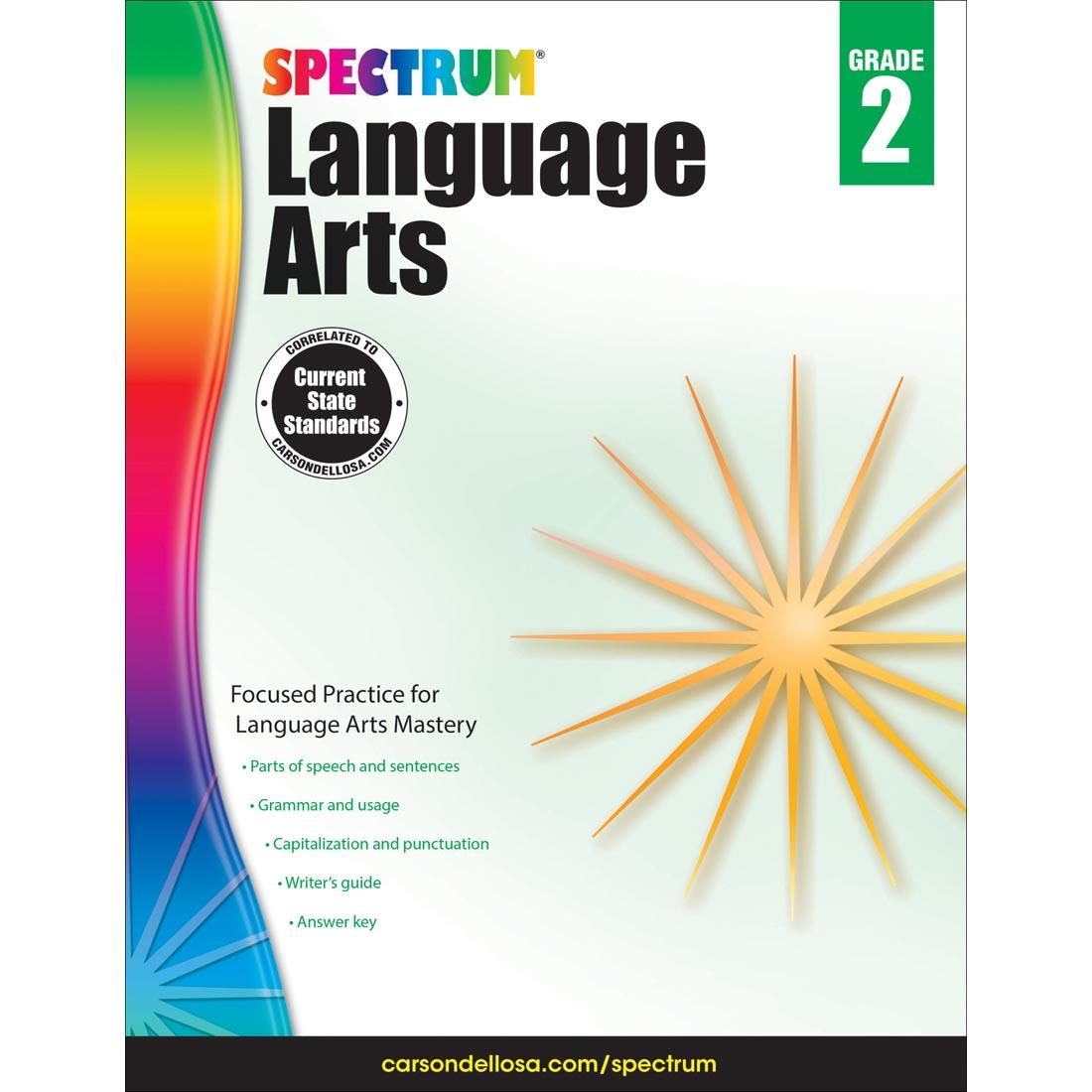 Spectrum Language Arts Book by Carson Dellosa Grade 2