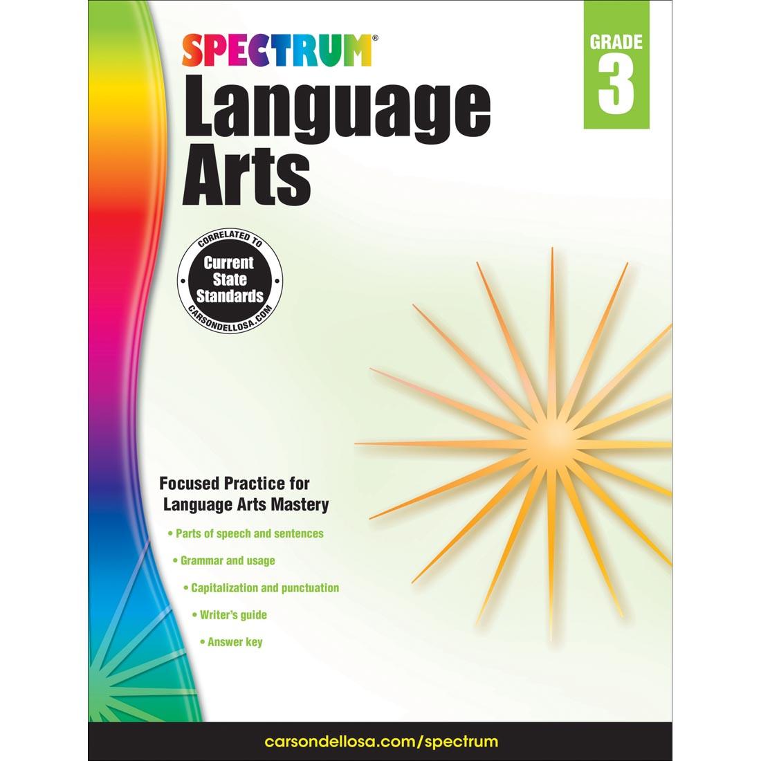 Spectrum Language Arts Book by Carson Dellosa Grade 3