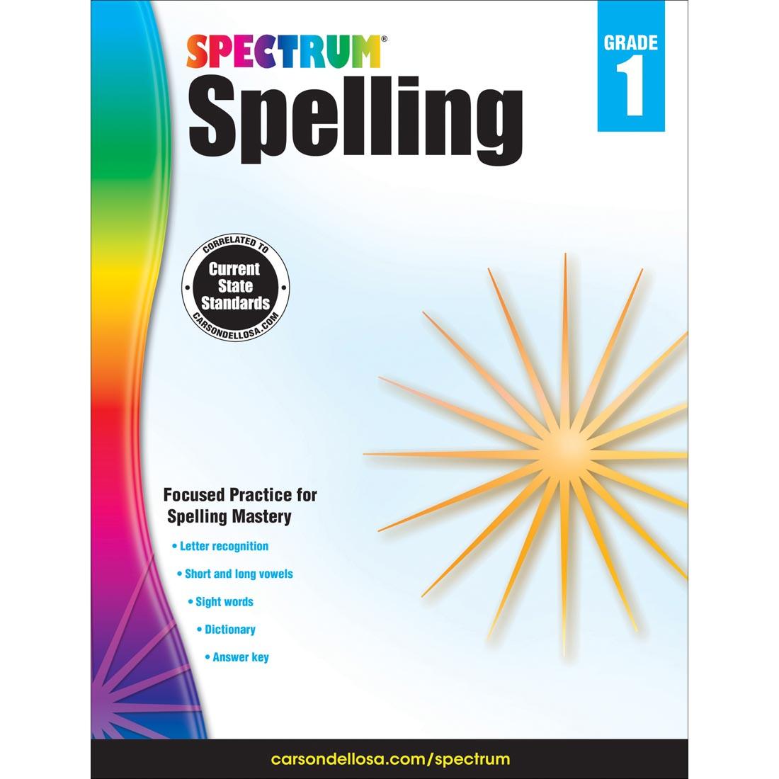 Spectrum Spelling Book by Carson Dellosa Grade 1