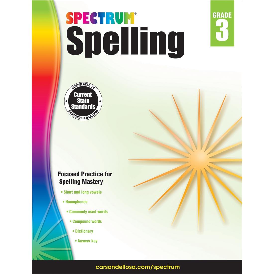 Spectrum Spelling Book by Carson Dellosa Grade 3