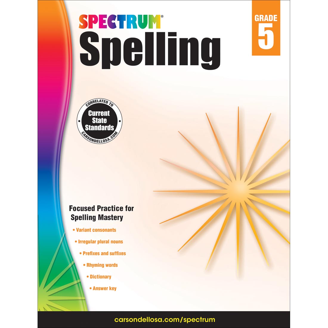 Spectrum Spelling Book by Carson Dellosa Grade 5