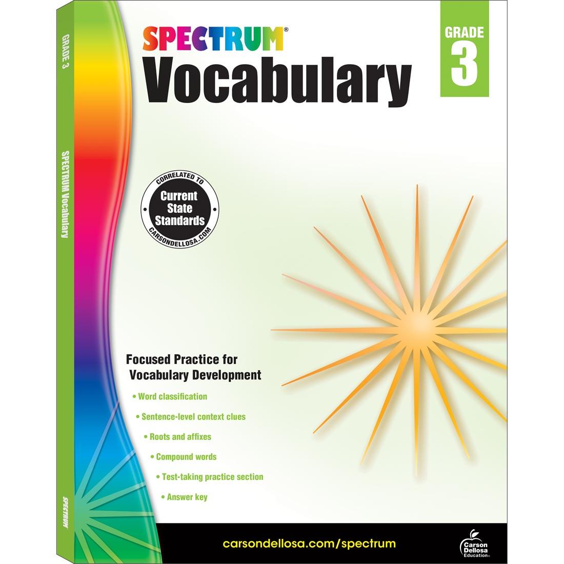 Spectrum Vocabulary Book for Grade 3