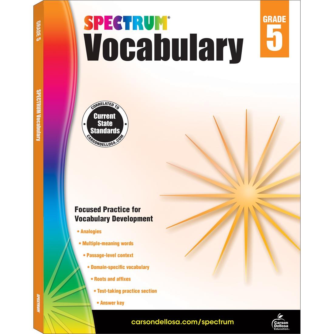 Spectrum Vocabulary Book for Grade 5