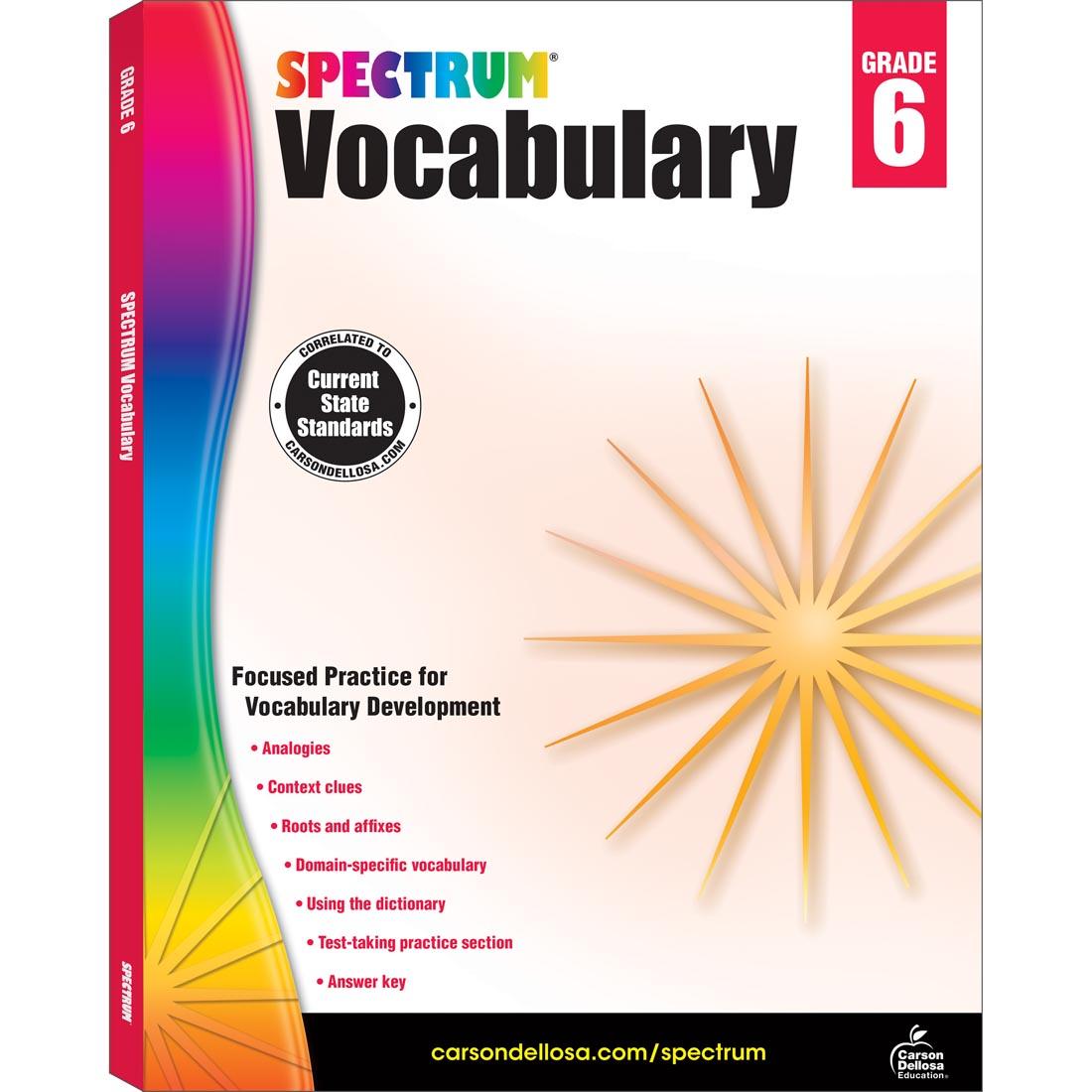Spectrum Vocabulary Book for Grade 6