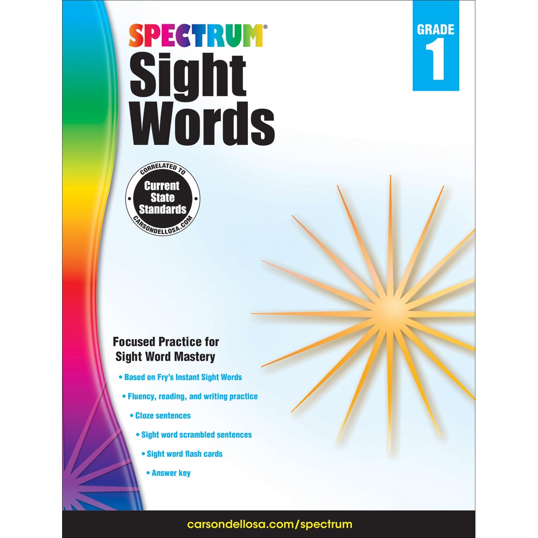 Spectrum Sight Words by Carson Dellosa Grade 1