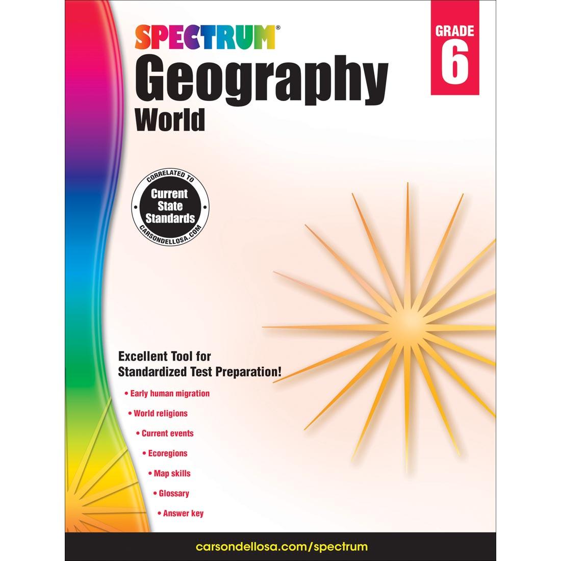 Spectrum Geography World by Carson Dellosa Grade 6