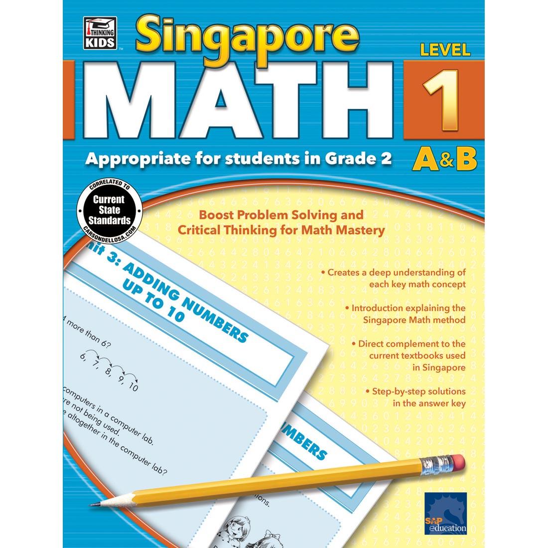 Singapore Math Workbook by Carson Dellosa Level 1