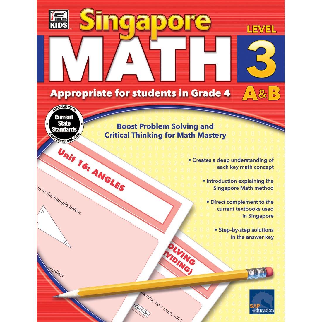 Singapore Math Workbook by Carson Dellosa Level 3