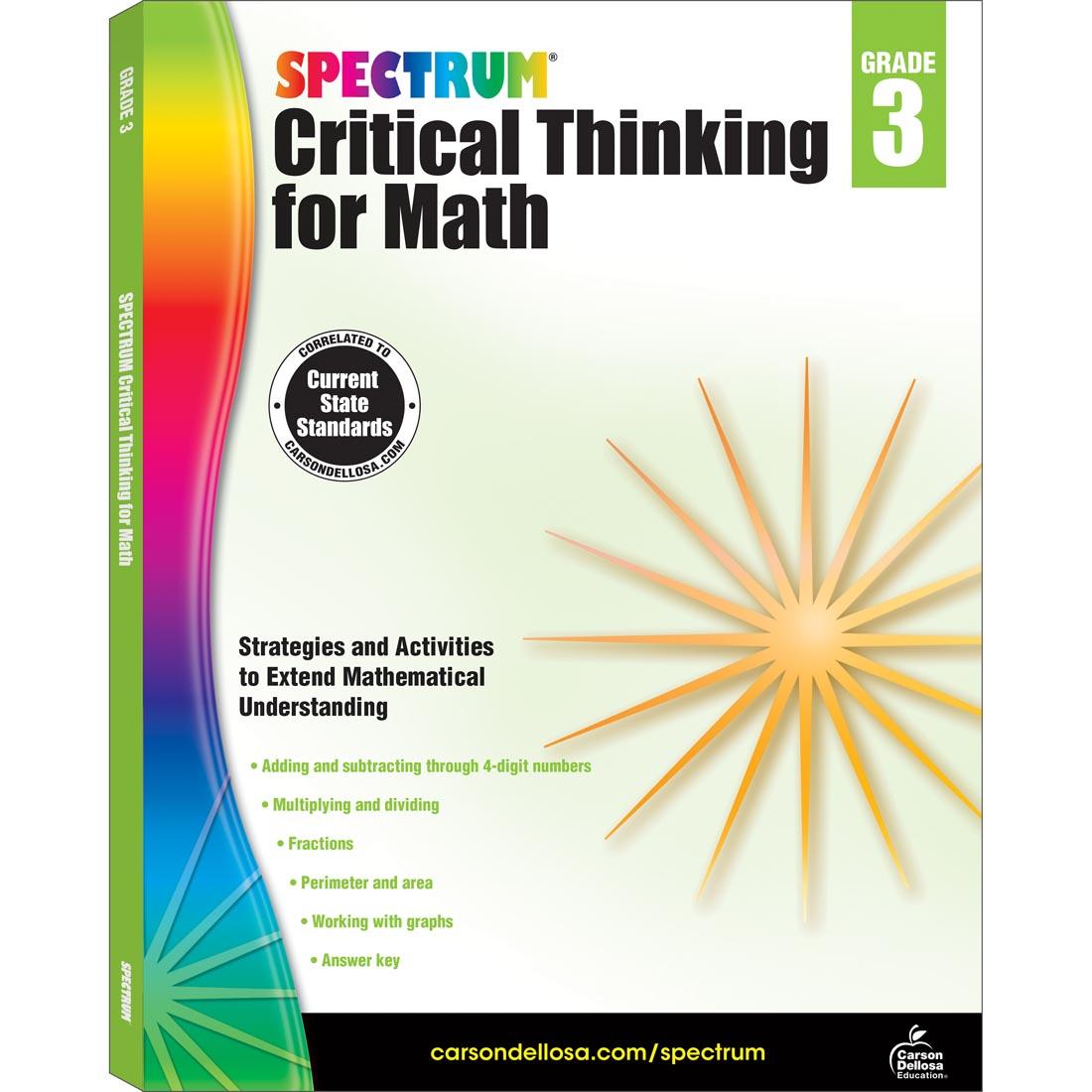 Spectrum Critical Thinking For Math Book Grade 3