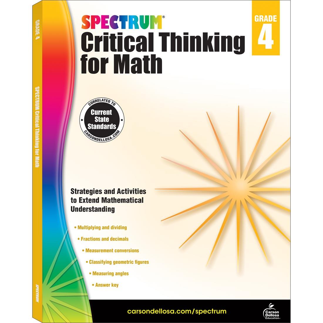 Spectrum Critical Thinking For Math Book Grade 4