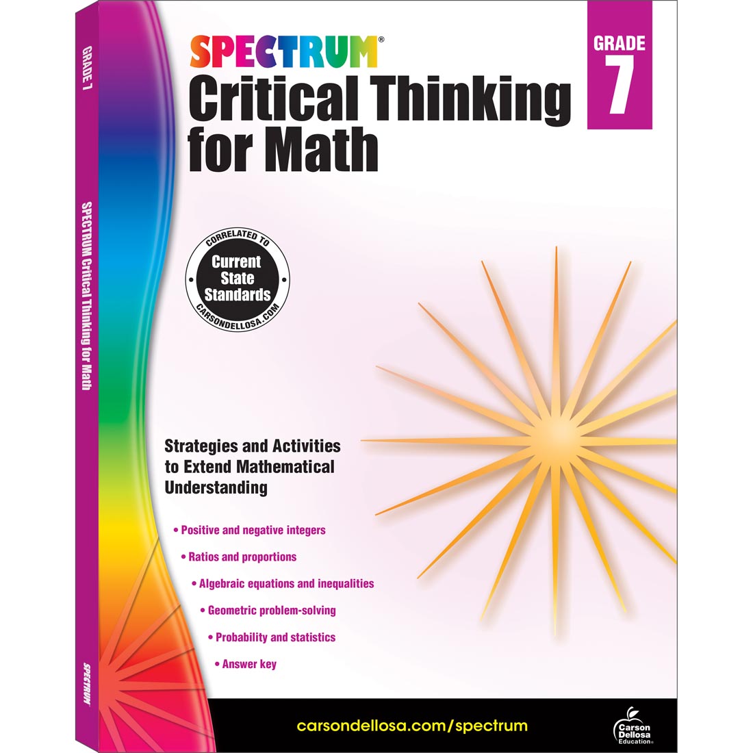 Spectrum Critical Thinking For Math Book Grade 7