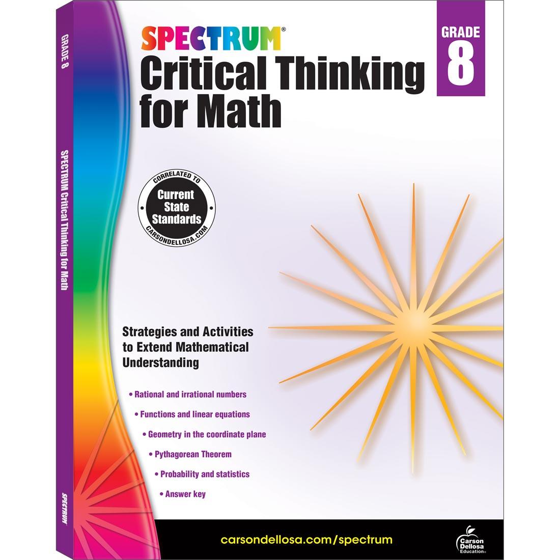 Spectrum Critical Thinking For Math Book Grade 8