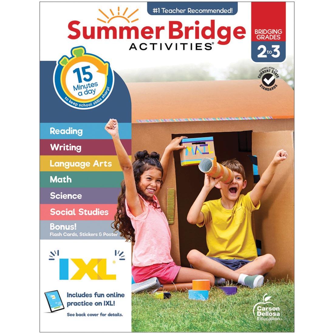front cover of Summer Bridge Activities Workbook By Carson Dellosa Grades 2-3