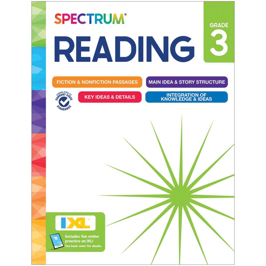 front cover of Spectrum Reading Workbook By Carson Dellosa Grade 3