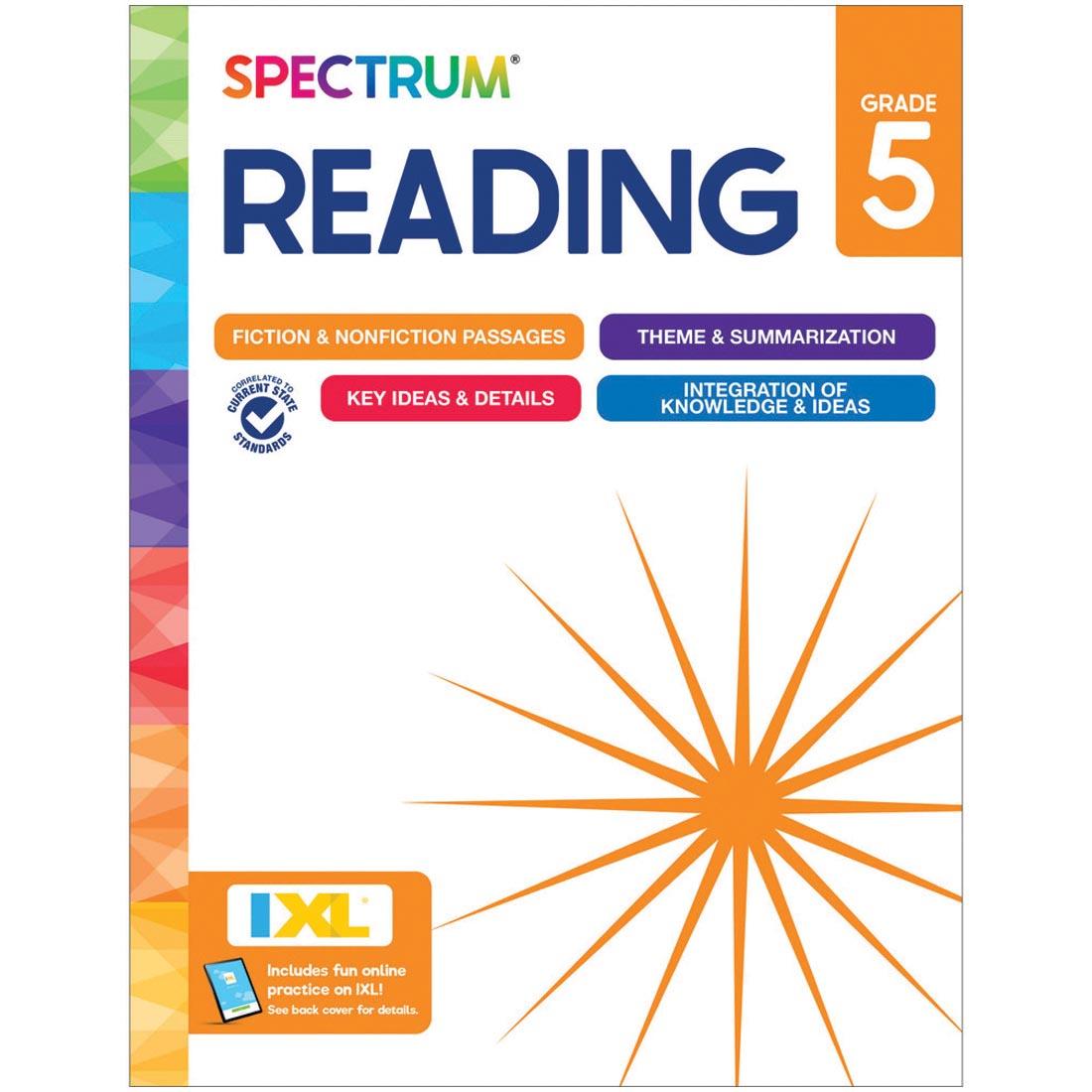 front cover of Spectrum Reading Workbook By Carson Dellosa Grade 5