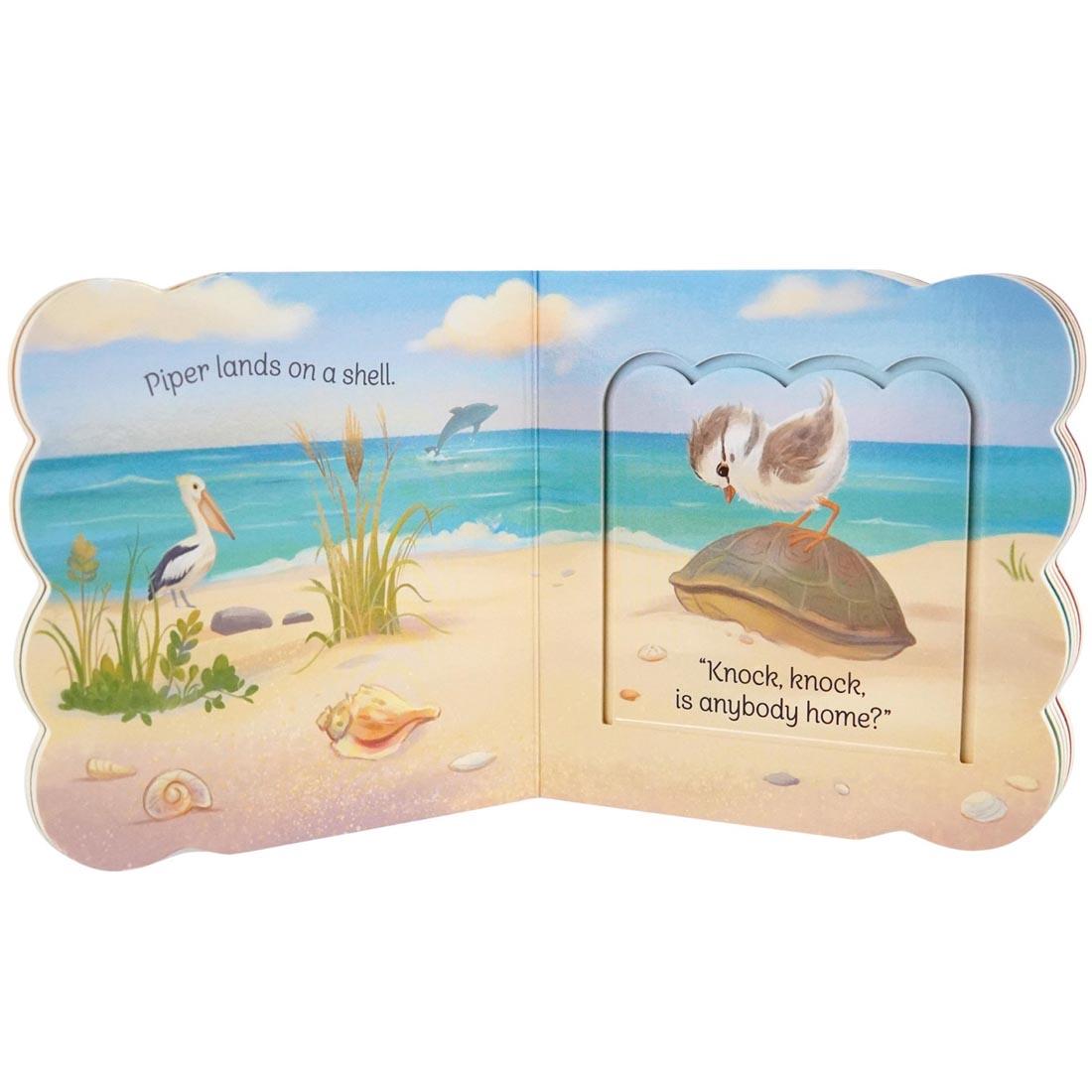 pages from Babies On The Beach First Lift-A-Flap Book
