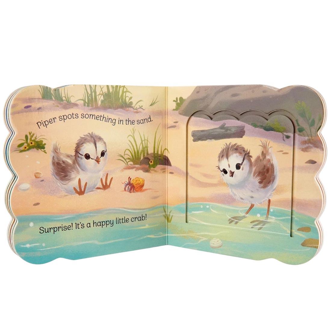 pages from Babies On The Beach First Lift-A-Flap Book