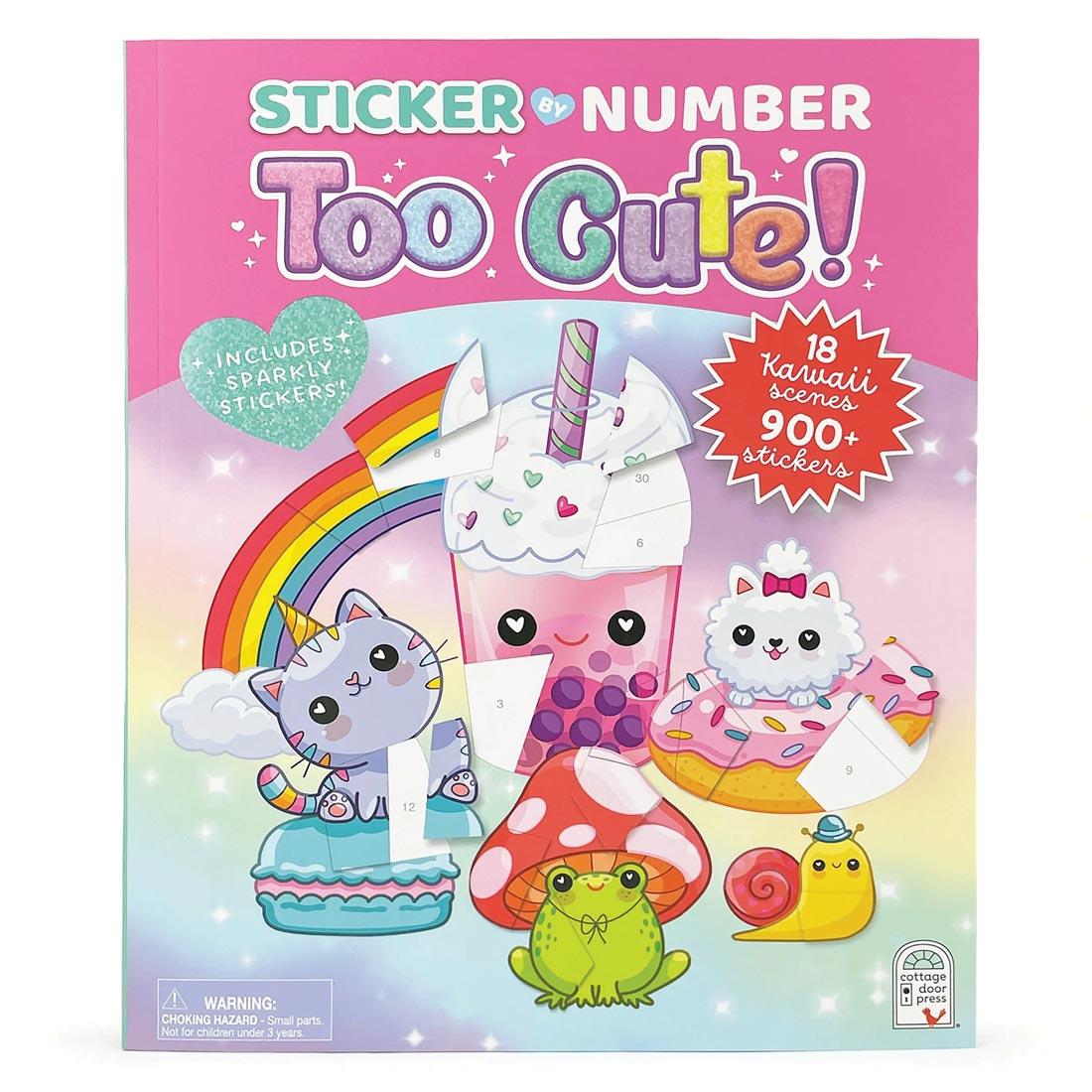 front cover of Sticker By Number Too Cute!