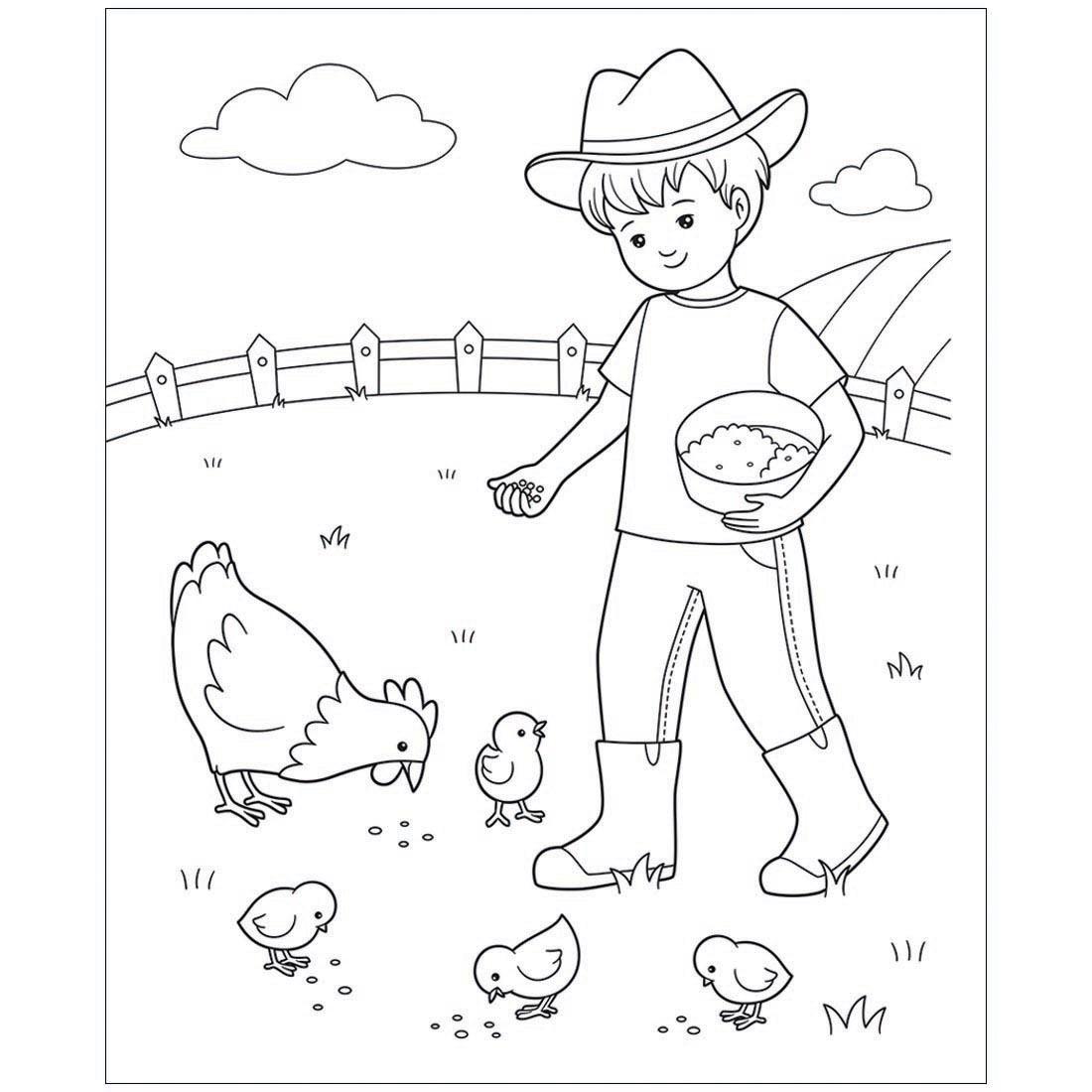 coloring page from John Deere Kids Tractors, Trucks & Animals Coloring Book With Stickers