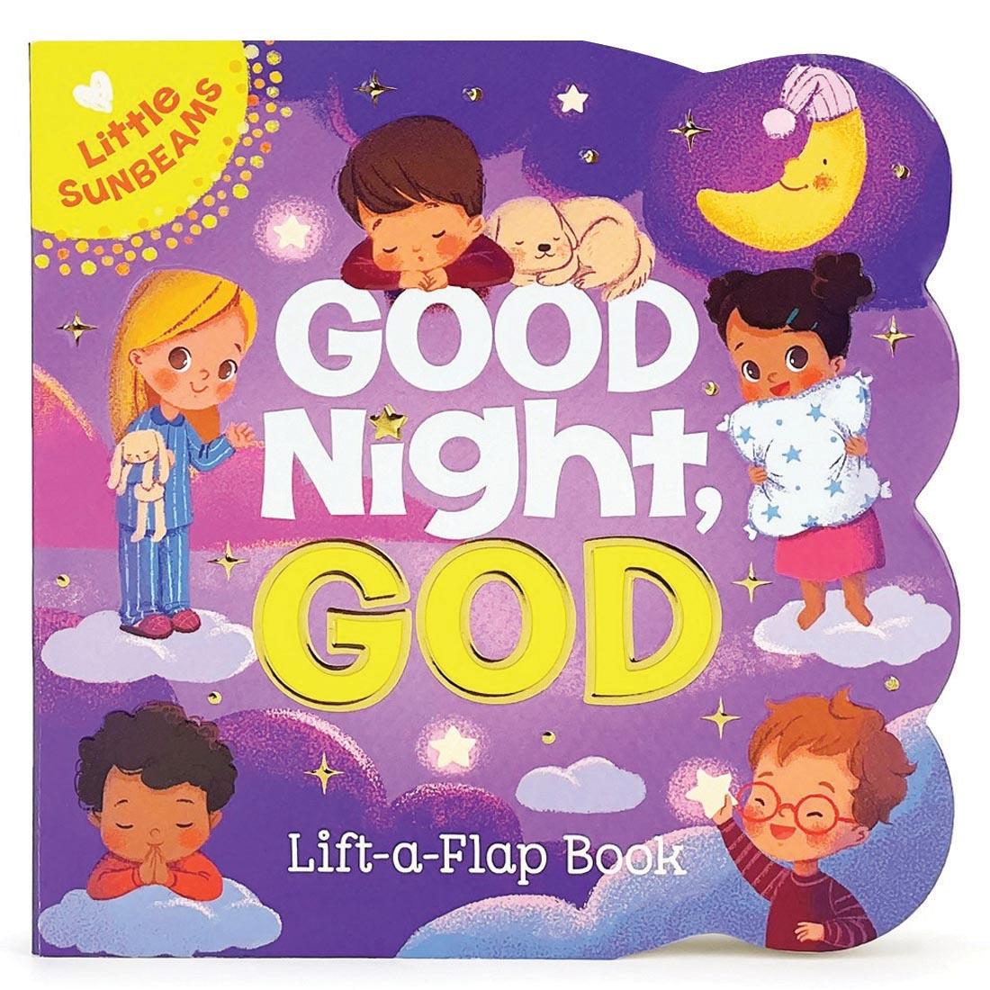 front cover of Little Sunbeams Good Night, God Lift-A-Flap Board Book