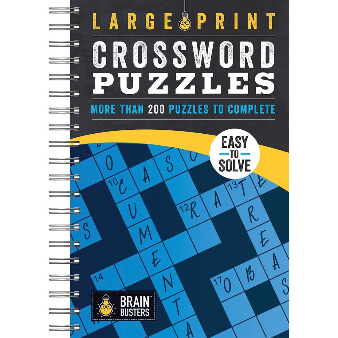 front cover of Large Print Crossword Puzzles Book