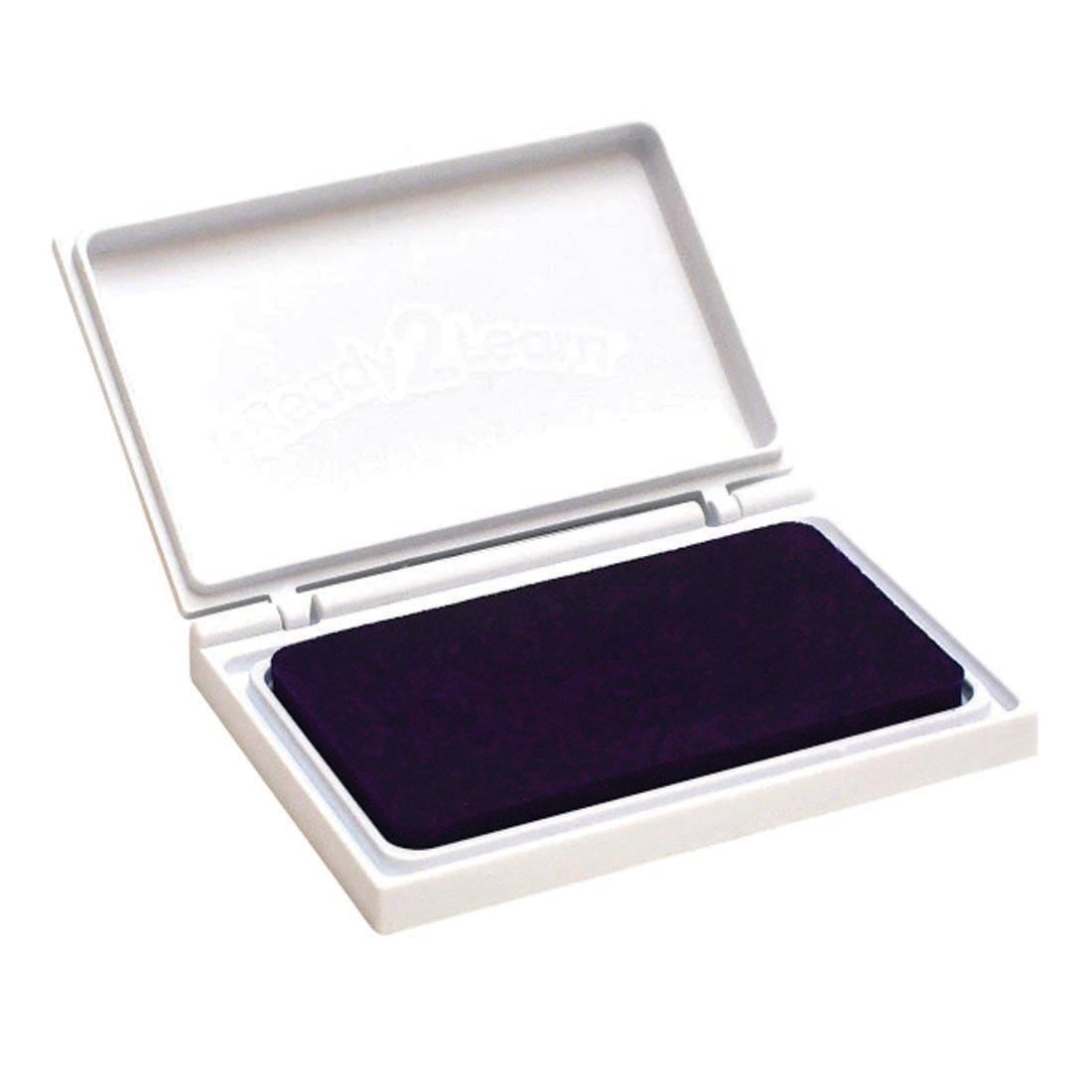 Ready 2 Learn Purple Washable Stamp Pad with lid open