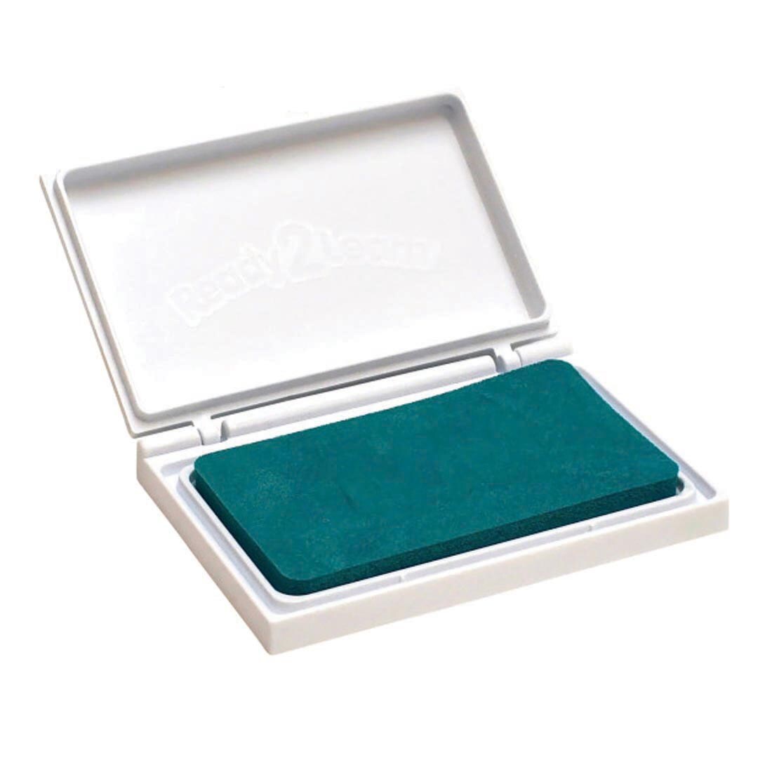 Ready 2 Learn Turquoise Washable Stamp Pad with lid open