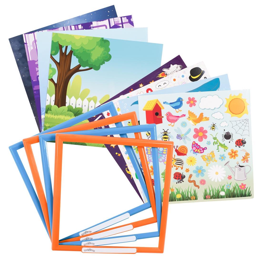 contents of the Ready 2 Learn Sticker Art Gallery
