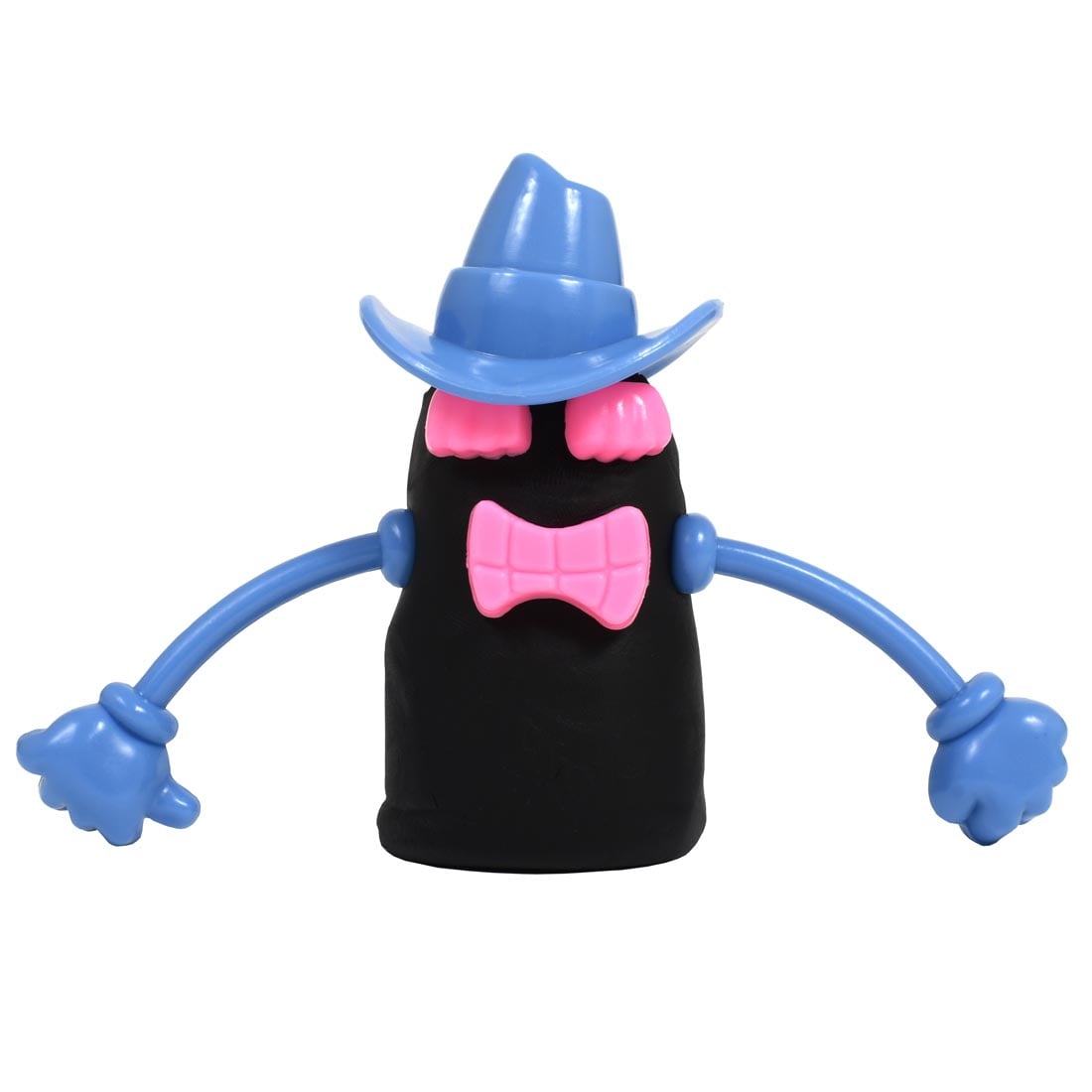 a clump of black dough with Ready 2 Learn Dough Character Accessories