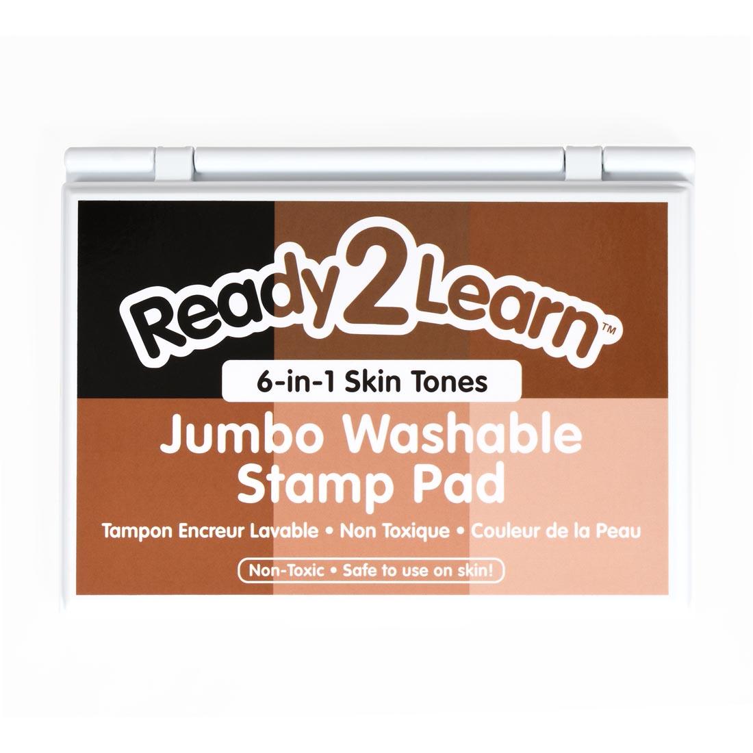 Ready 2 Learn Jumbo 6-In-1 Washable Skin Tones Stamp Pad